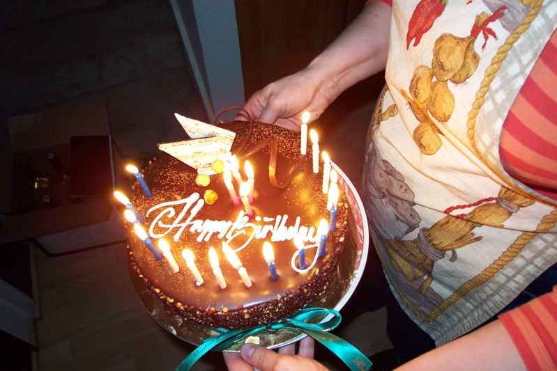 Birthday Cake on Fire